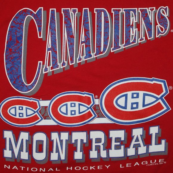 2006-07 Reebok Montreal Canadiens Practice Jersey + Vintage 1994 Shirt - Picture 8 of 10